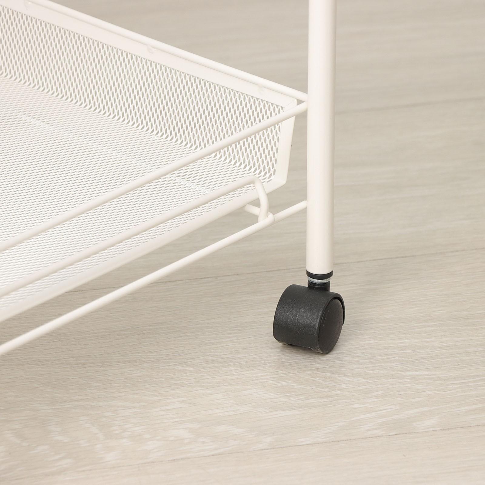 Этажерка со столиком под дерево «Ладья 34 КС», цвет белый