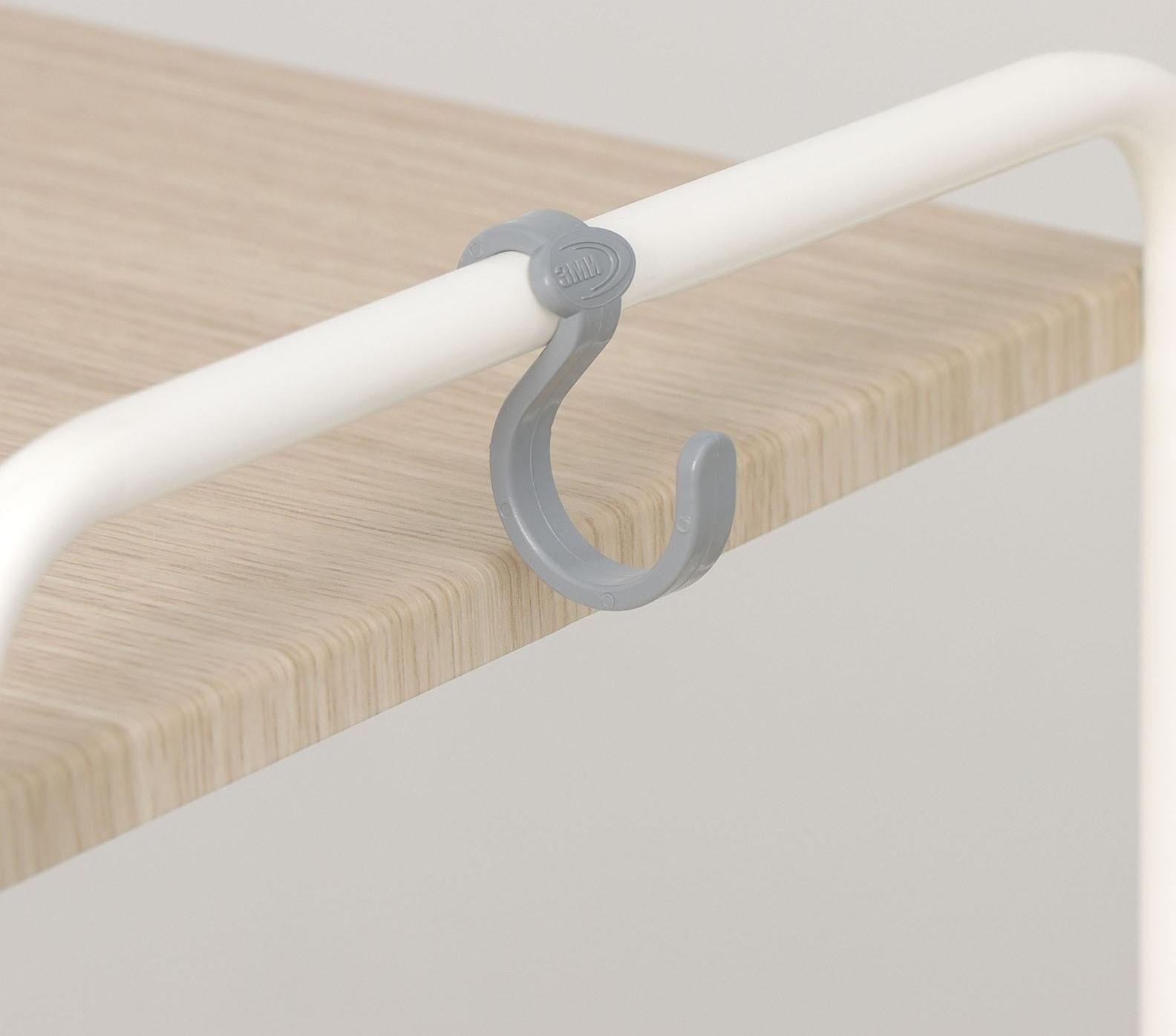 Этажерка со столиком под дерево «Ладья 34 КС», цвет белый