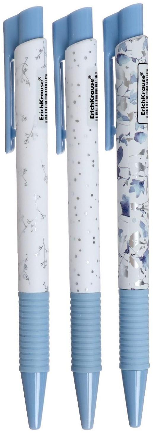 Ручка шариковая автоматическая ErichKrause Frozen Beauty Matic&Grip, узел 0.7 мм, тонкое письмо, корпус Soft Touch, корпус с дизайном, чернила синие