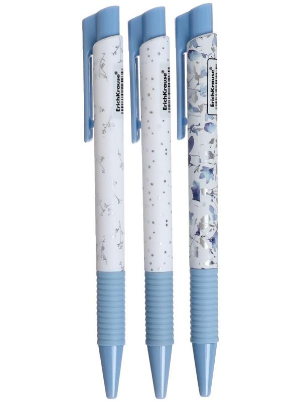 Ручка шариковая автоматическая ErichKrause Frozen Beauty Matic&Grip, узел 0.7 мм, тонкое письмо, корпус Soft Touch, корпус с дизайном, чернила синие