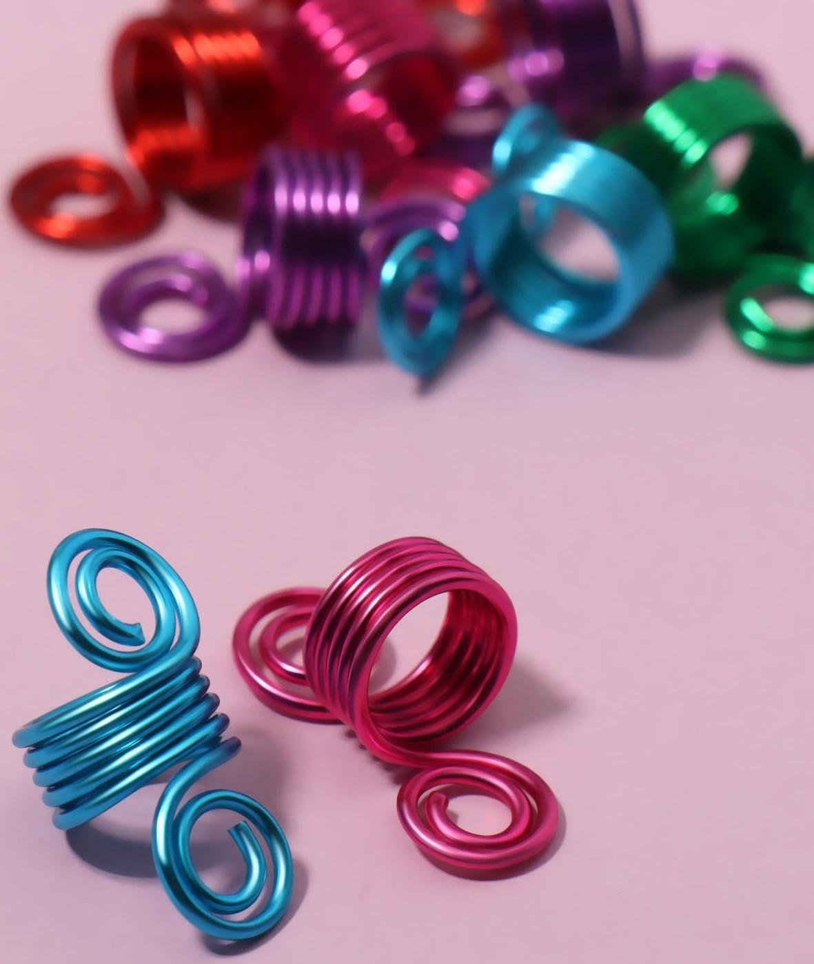 Декор для волос «Спираль», 2,1 × 0,9 см, 10 шт, разноцветный