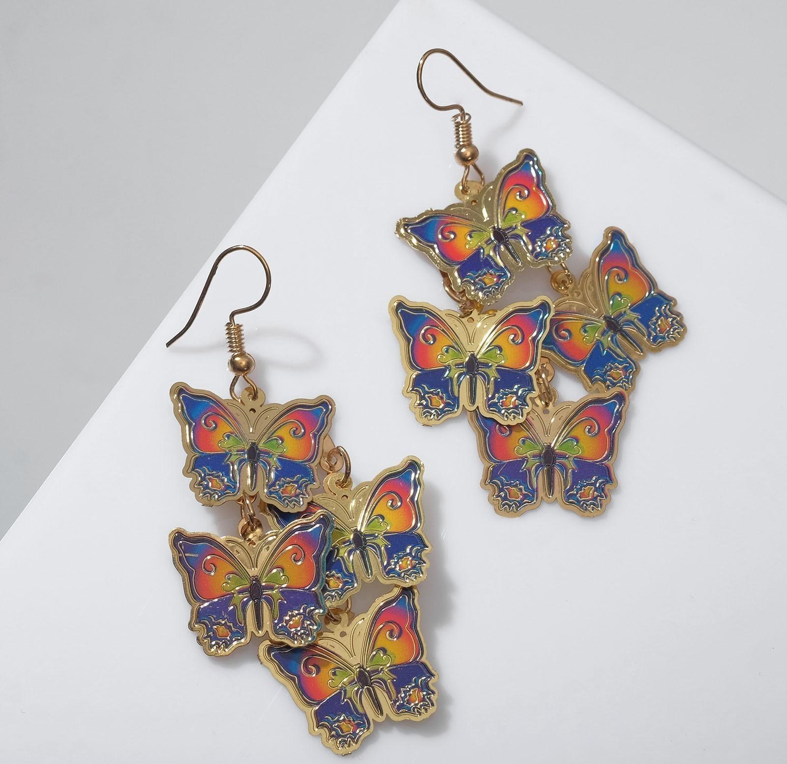 Серьги эмаль 