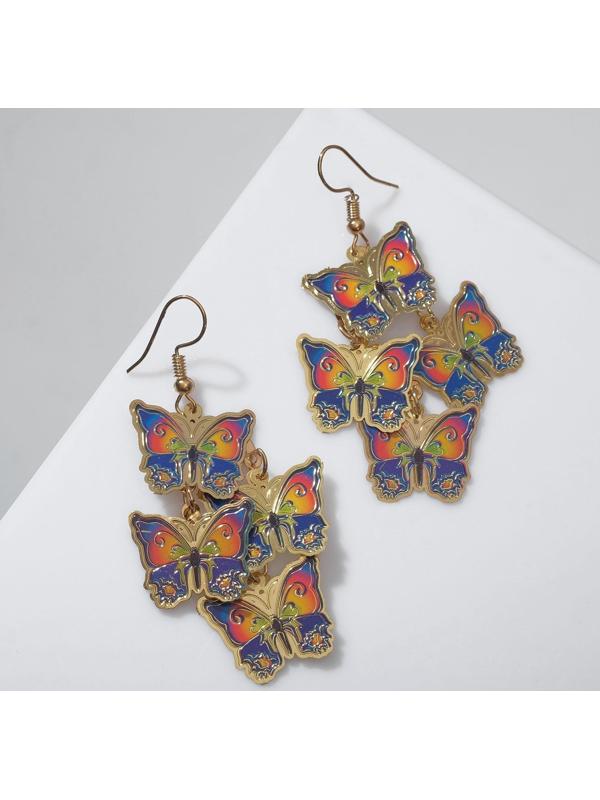 Серьги эмаль 