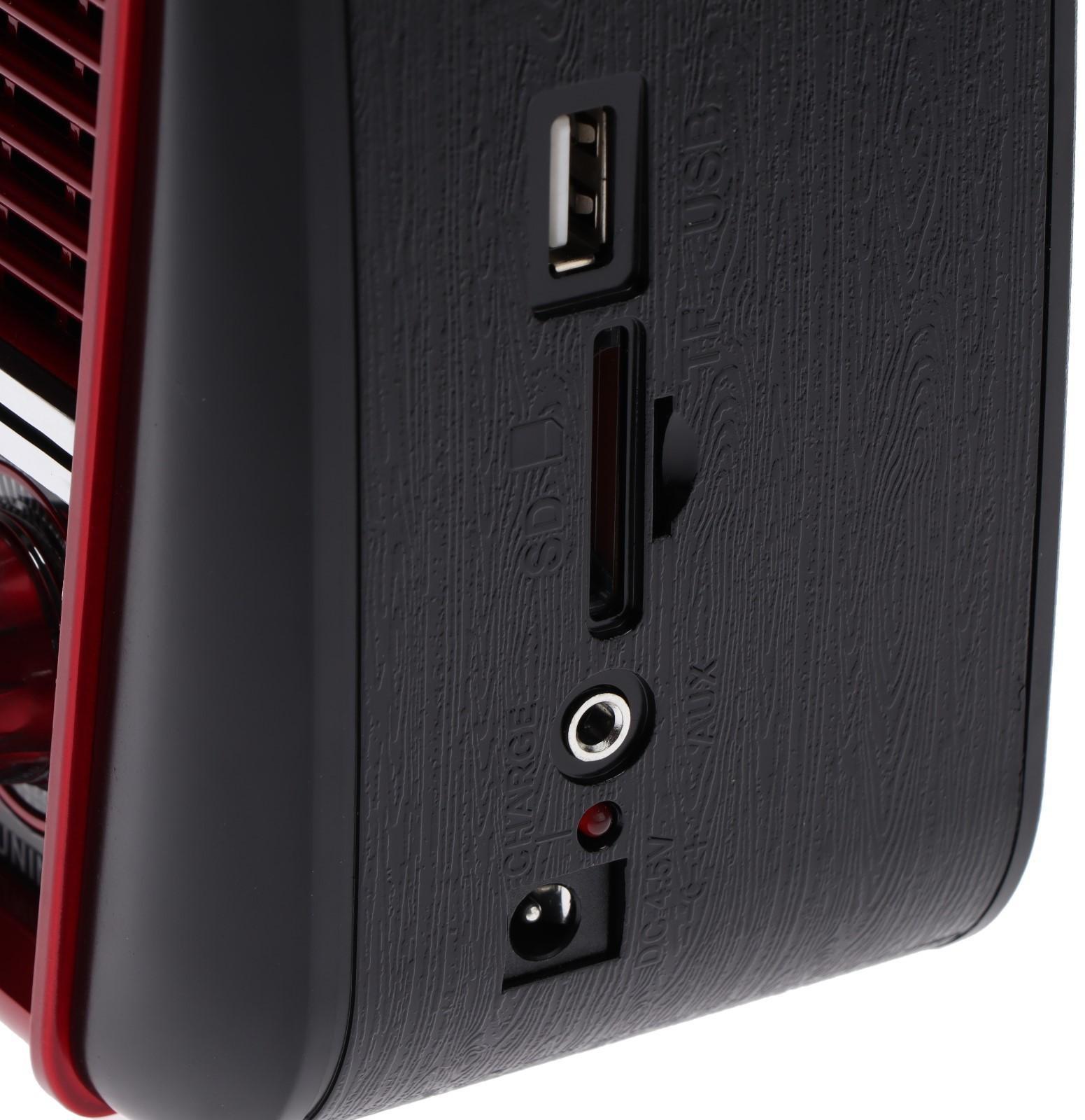 Радиоприемник Ritmix RPR-050 RED, функция MP3-плеера, фонарь, красный