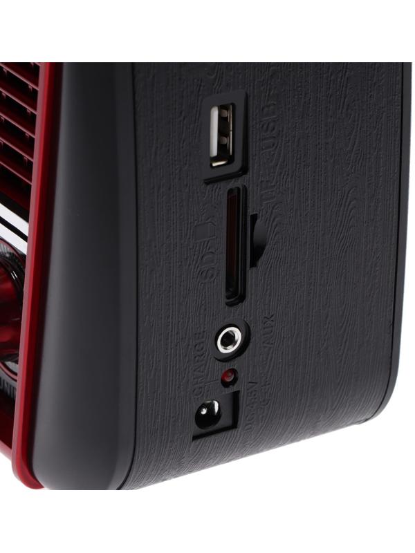 Радиоприемник Ritmix RPR-050 RED, функция MP3-плеера, фонарь, красный