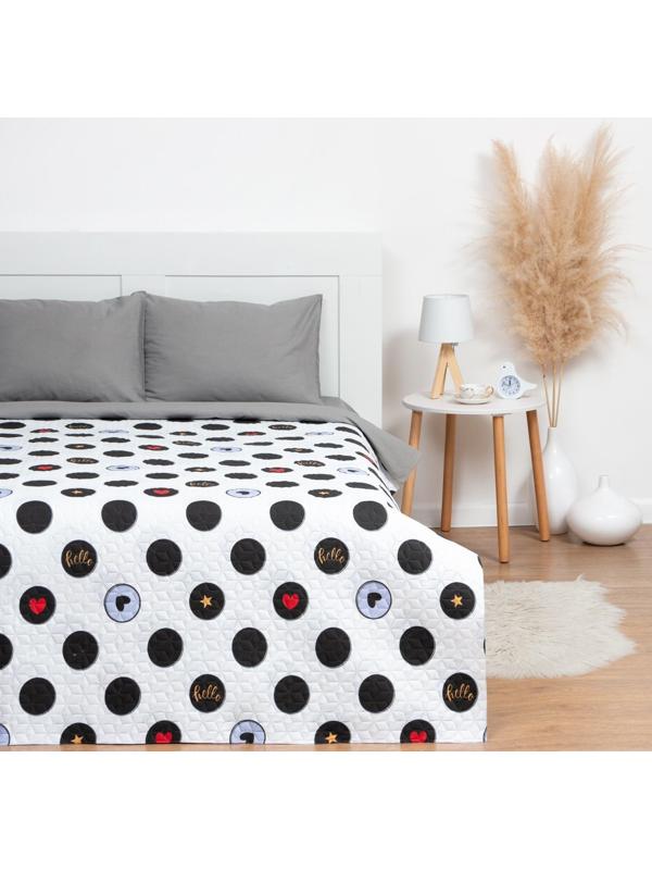 Покрывало LoveLife евро макси Hello 240*210±5см, микрофайбер, 100% п/э