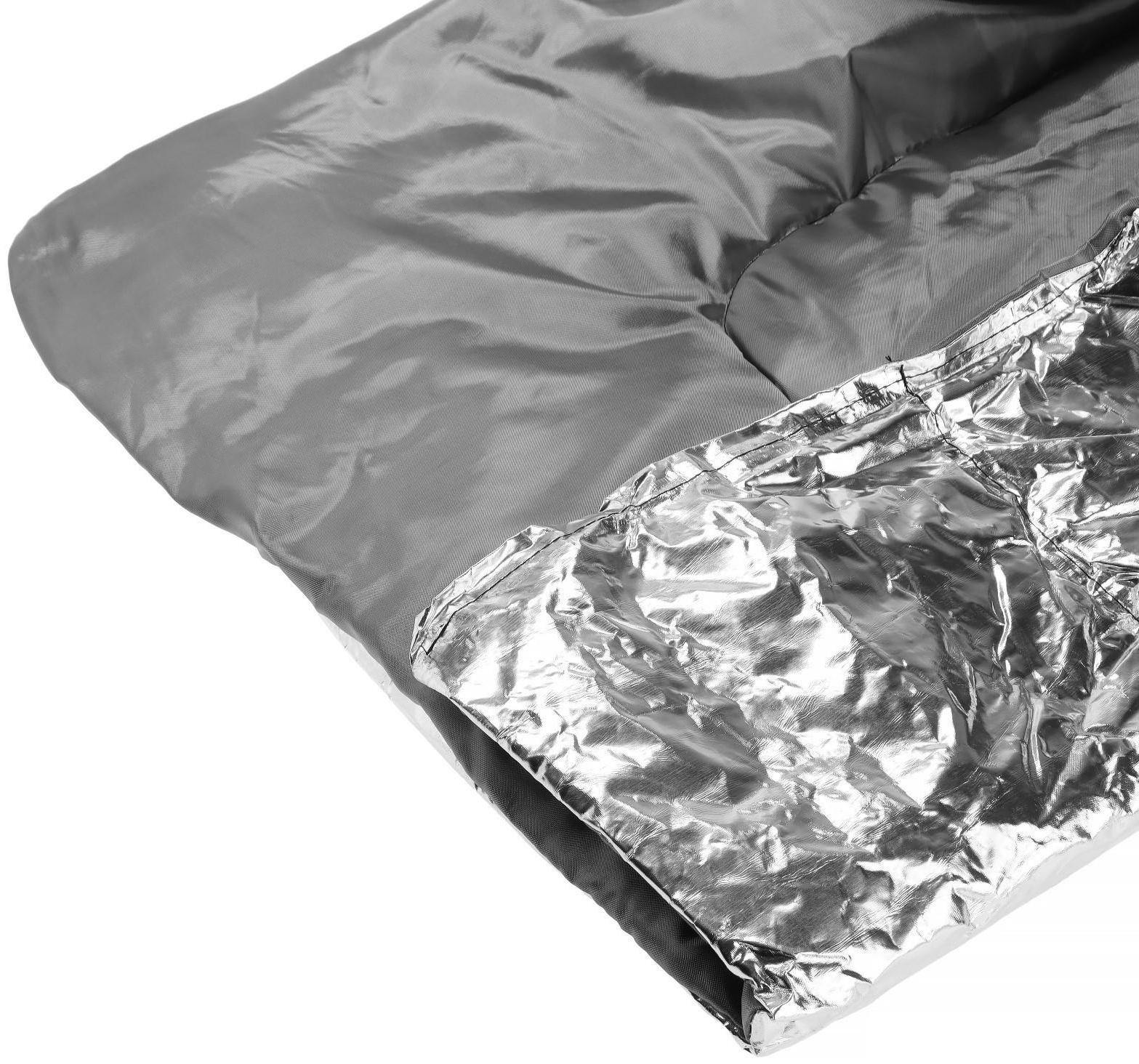 Автоодеяло для двигателя Cartage, 130 х 80 см, фольгированное, чёрное