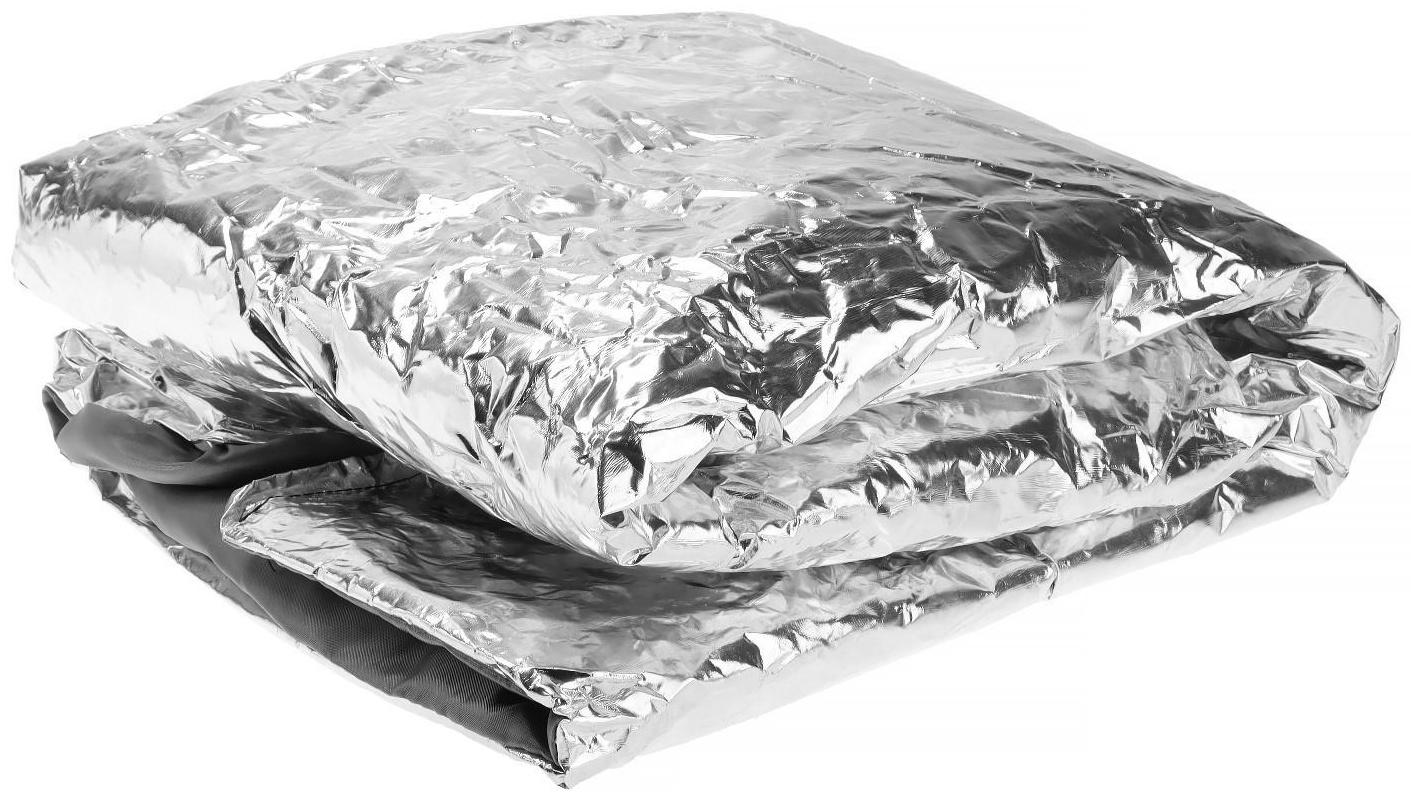 Автоодеяло для двигателя Cartage, 130 х 80 см, фольгированное, чёрное