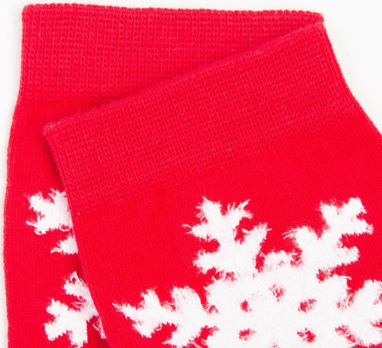 Носки женские, цвет красный, размер 23-25