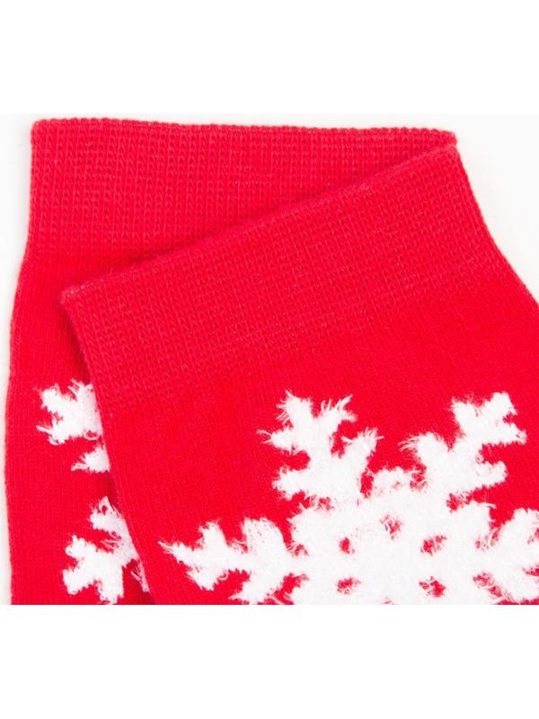 Носки женские, цвет красный, размер 23-25