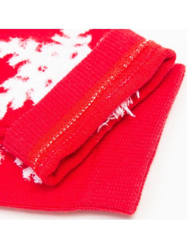 Носки женские, цвет красный, размер 23-25