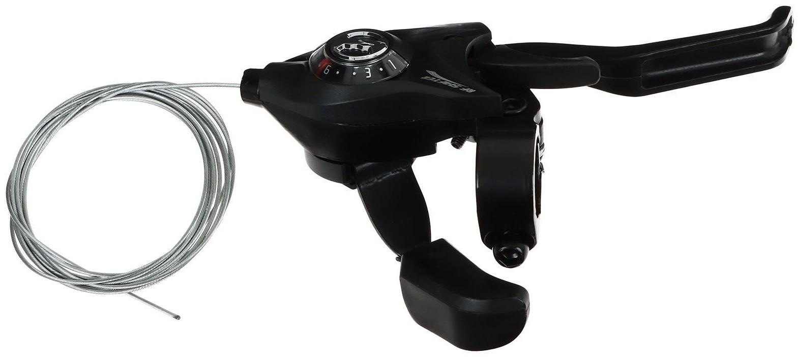 Шифтер с тормозной ручкой C.STAR TS60-8S, правый 8ск, с тросом 2050мм