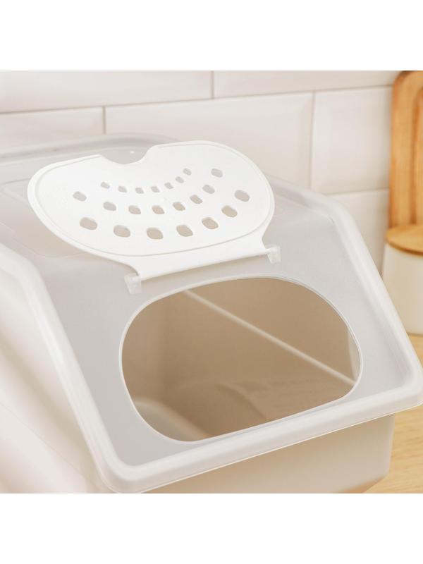 Контейнер для овощей RICCO, 11,2 л, 32,3×22×21,7 см, цвет бежевый