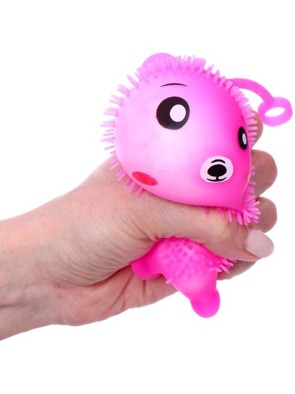 Мялка «Мишка» с пастой, цвета МИКС