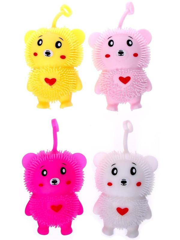 Мялка «Мишка» с пастой, цвета МИКС