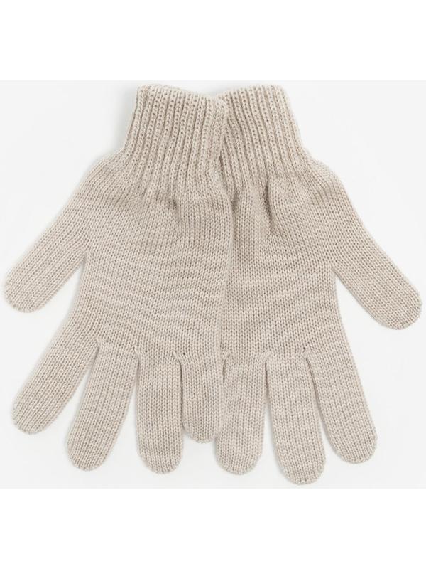 Перчатки женские, цвет бежевый, размер 18