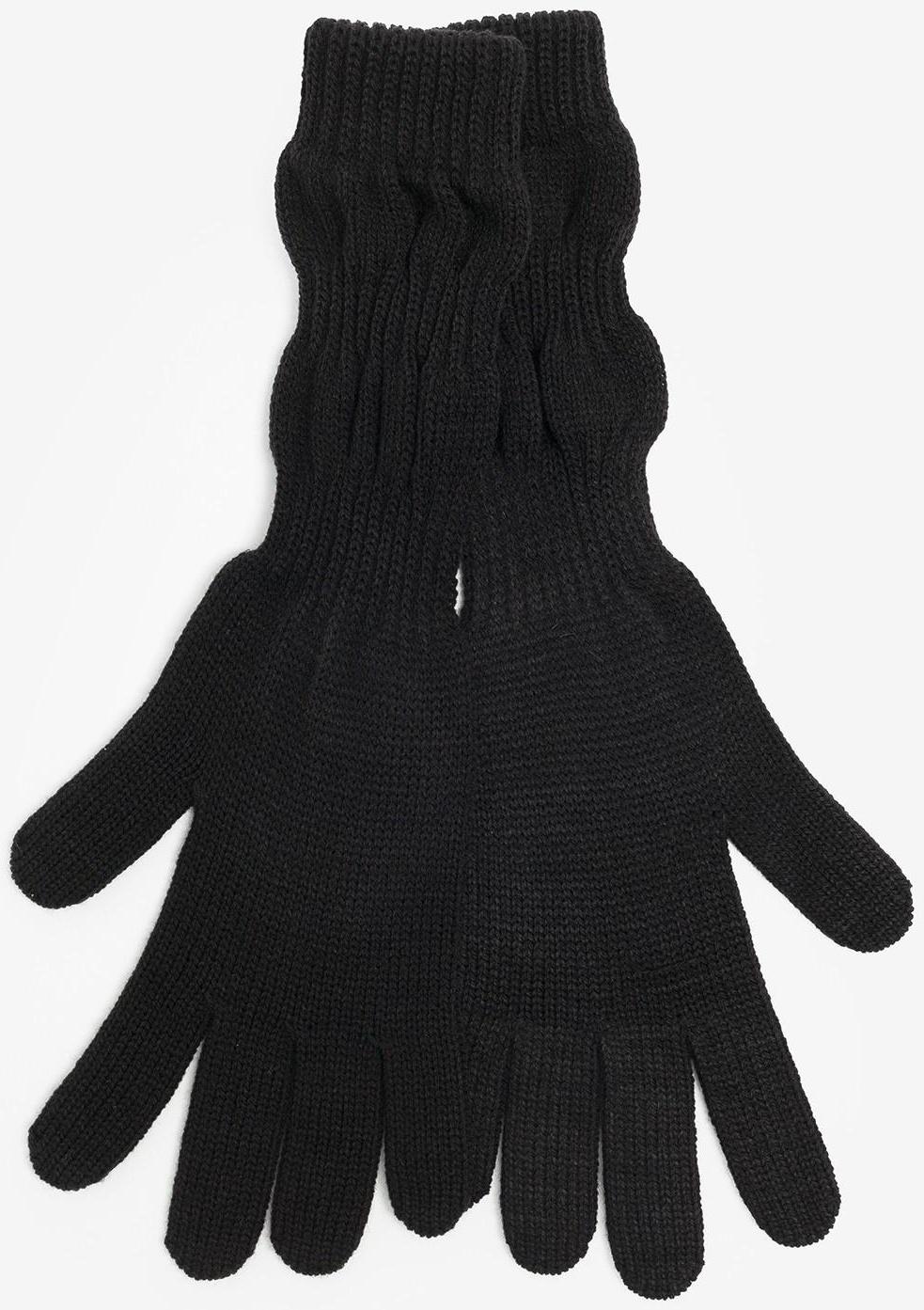 Перчатки женские, цвет чёрный, размер 18