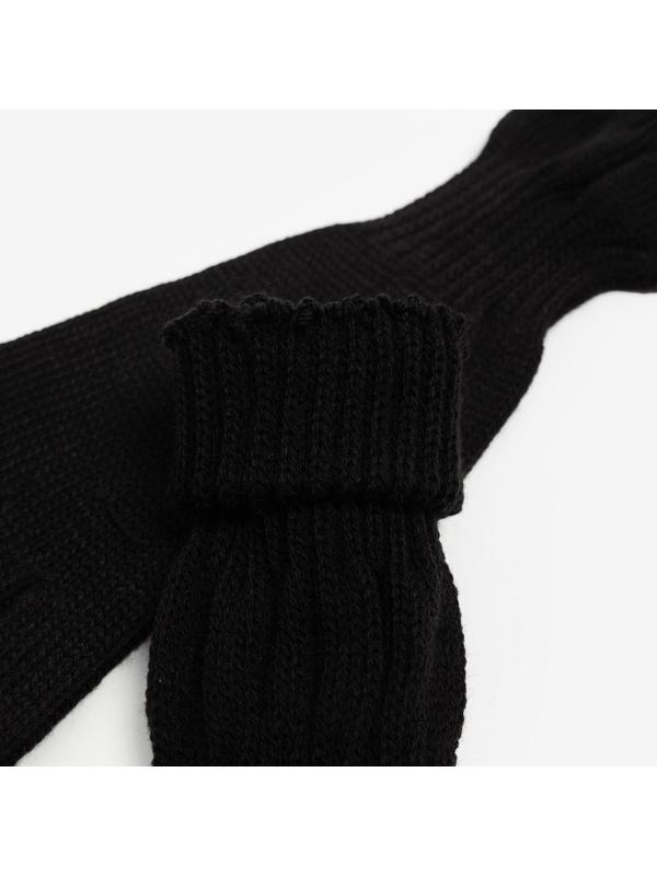 Перчатки женские, цвет чёрный, размер 18