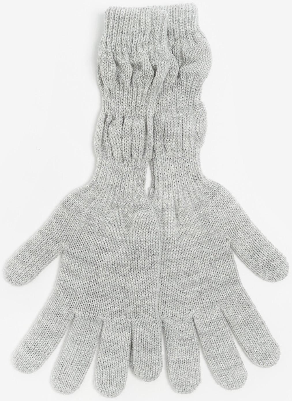 Перчатки женские, цвет светло-серый, размер 18