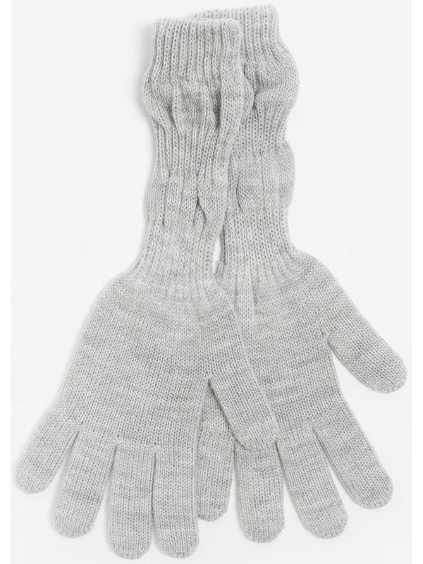 Перчатки женские, цвет светло-серый, размер 18