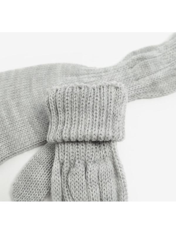 Перчатки женские, цвет светло-серый, размер 18