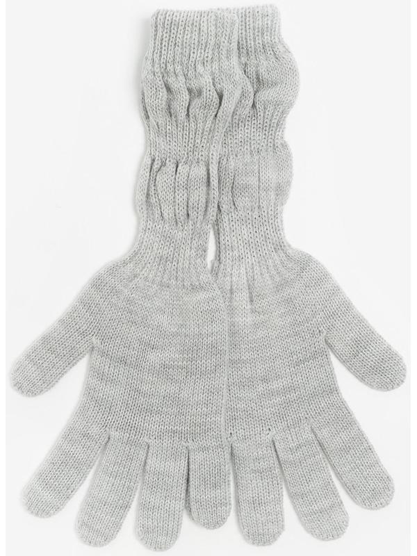 Перчатки женские, цвет светло-серый, размер 18