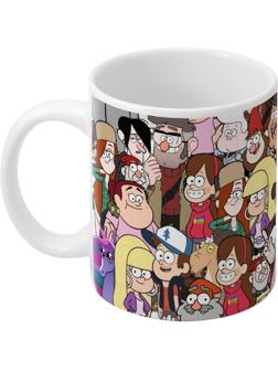 Кружка сублимация, Гравити Фолз, 350 мл