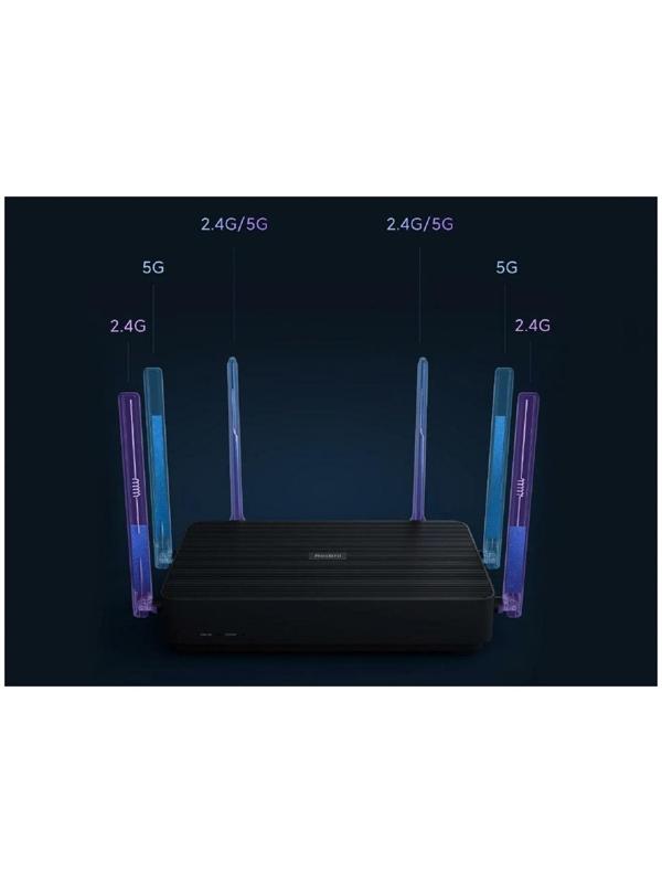 Маршрутизатор беспроводной Xiaomi Router AX3200 RB01, 10/100/1000 Мбит, чёрный