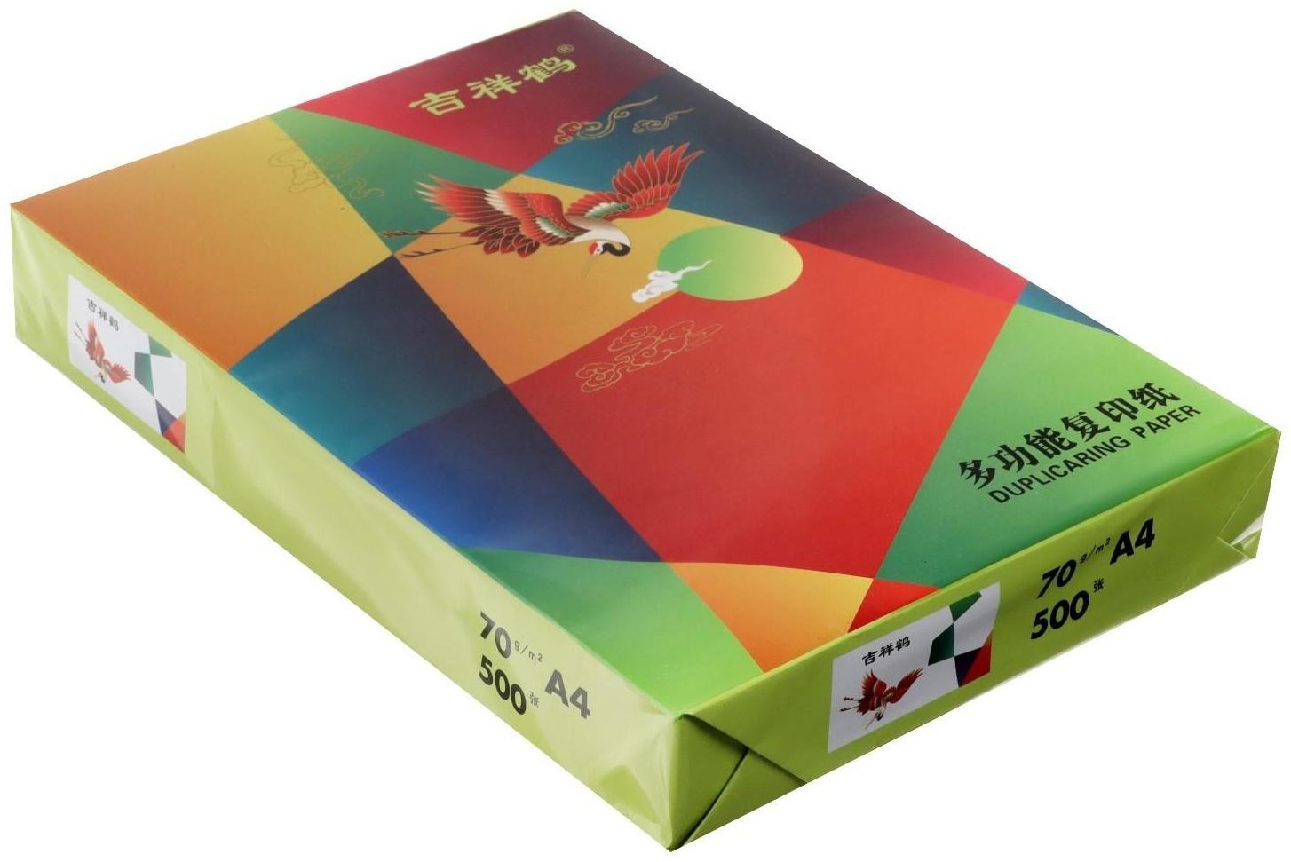 Бумага белая, формат А4, 500 листов, плотность 70г/м2