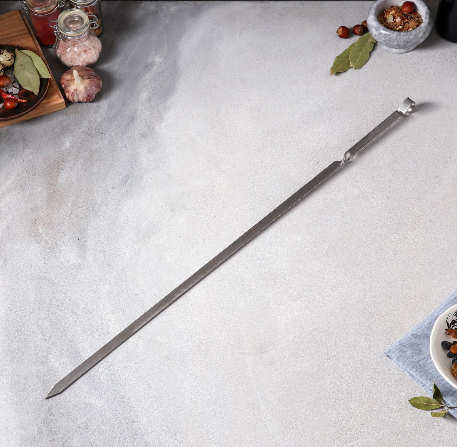 Шампур армянский, ручка металл, 62 см х 2 мм, рабочая часть 50 см