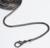Цепочка-шнурок для сумки, с карабинами, железная, d = 3,2 мм, 120 см, цвет чёрный никель