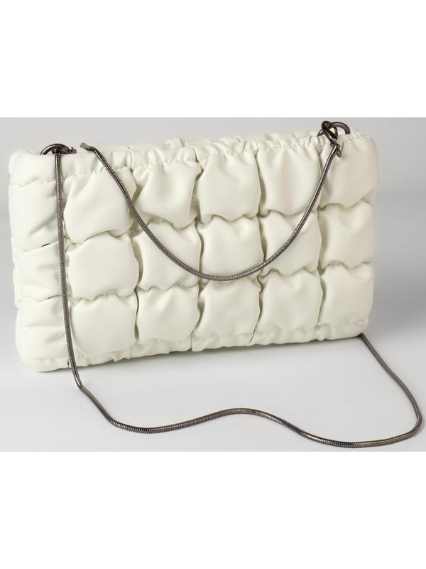 Цепочка-шнурок для сумки, с карабинами, железная, d = 3,2 мм, 120 см, цвет чёрный никель