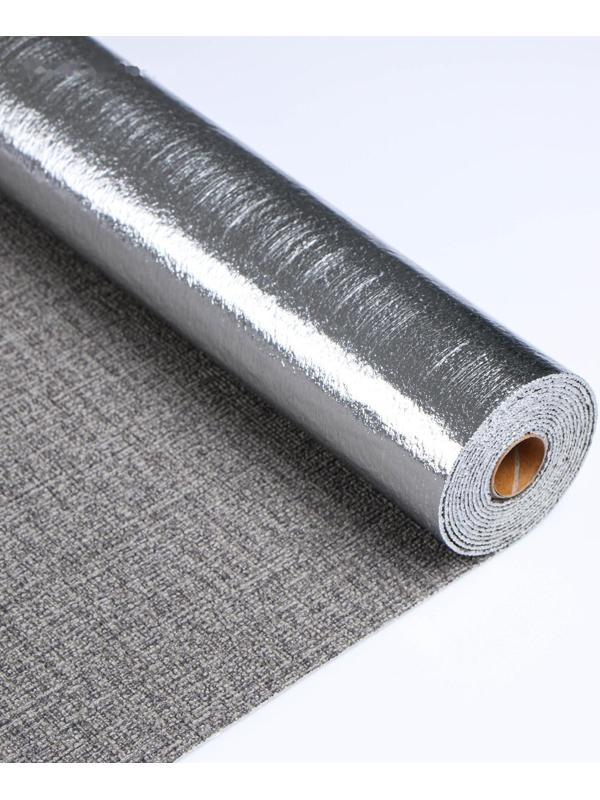 Панель ПВХ самоклеящаяся в рулоне черно-белый, 2,8м, 50см, толщ2мм