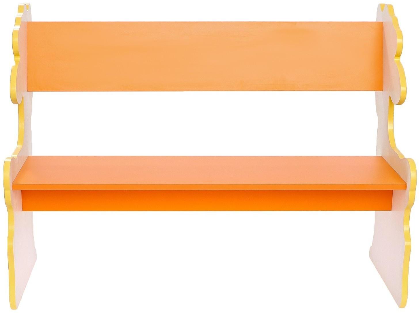 Скамейка для малышей «Жираф», цвет жёлто-оранжевый