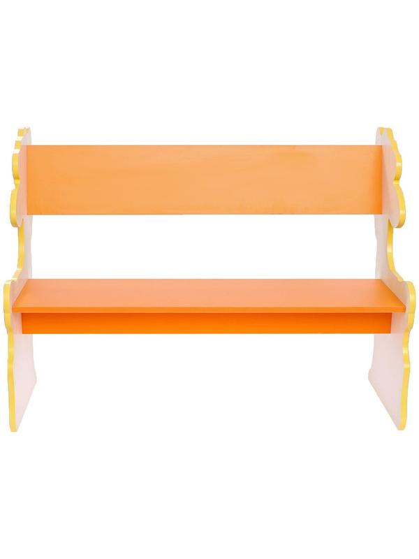 Скамейка для малышей «Жираф», цвет жёлто-оранжевый