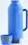 Термос со стеклянной колбой 2 л, сохраняет тепло 24 ч, синий