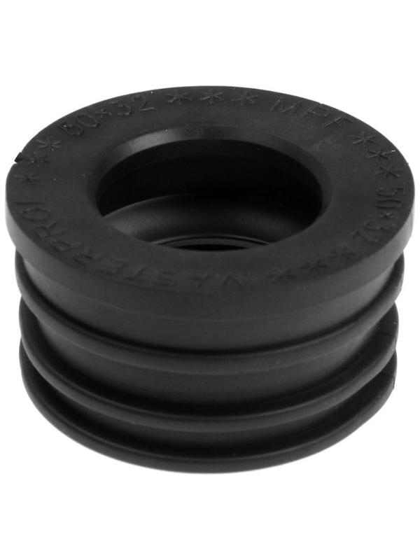 Манжета переходная MasterProf ИС.131606, d=50 х 32 мм, для канализационных труб, ТЭП, черная