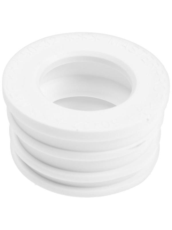 Манжета переходная MasterProf ИС.131687, d=50 х 32 мм, для канализационных труб, ТЭП, белая