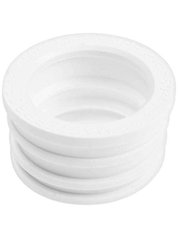 Манжета переходная MasterProf ИС.131688, d=50 х 40 мм, для канализационных труб, ТЭП, белая
