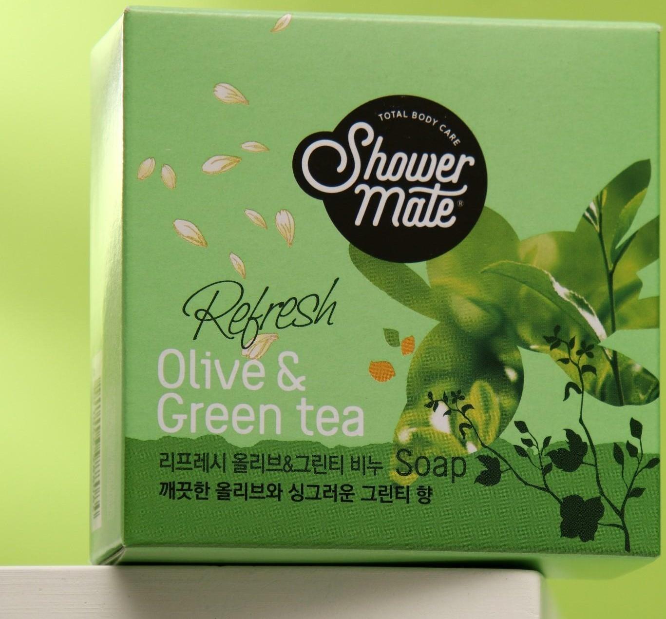 Мыло косметическое Shower Mate, Оливки и зеленый чай, 4 шт.