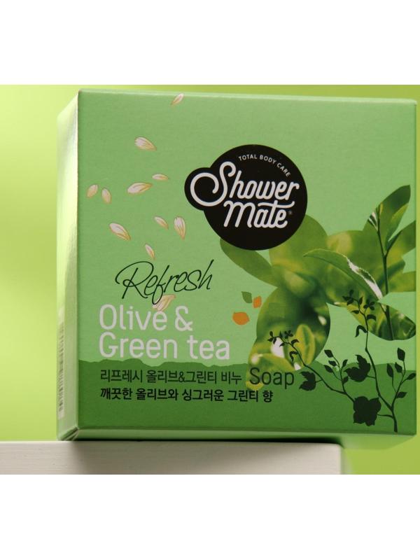 Мыло косметическое Shower Mate, Оливки и зеленый чай, 4 шт.