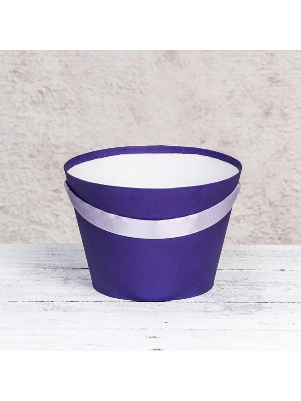 Переноска конус под цветы, фиолетовый 11,5 х 17 х 12 см