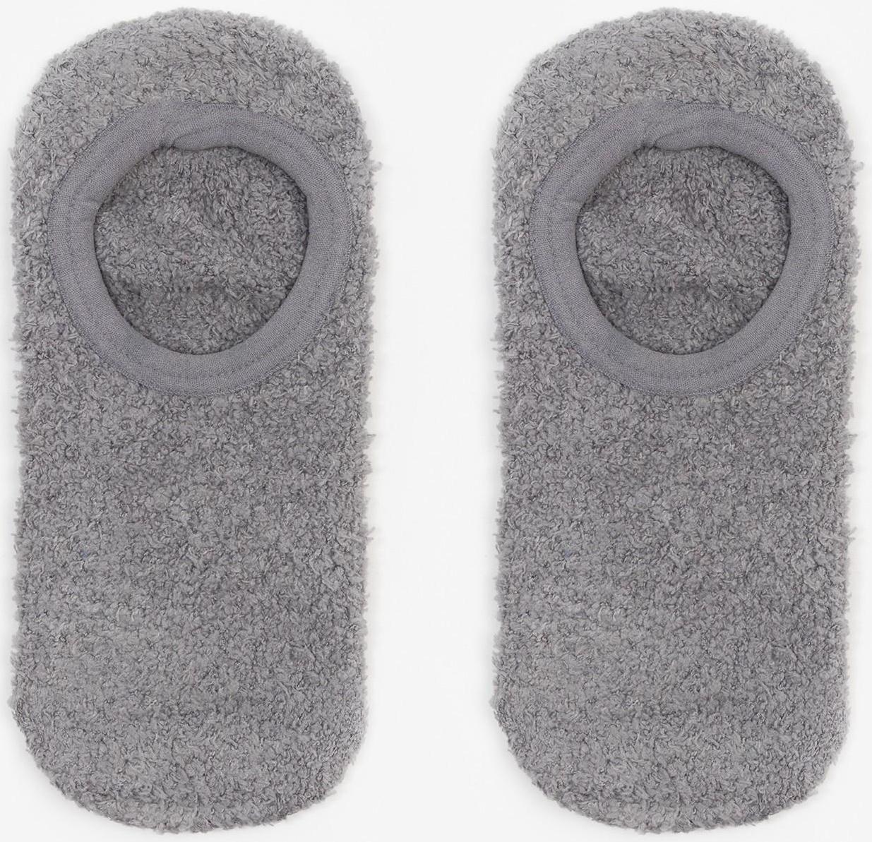 Носки нескользящие, цвет серый, размер 36-39