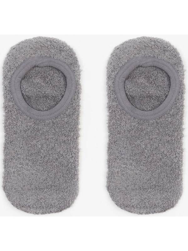 Носки нескользящие, цвет серый, размер 36-39