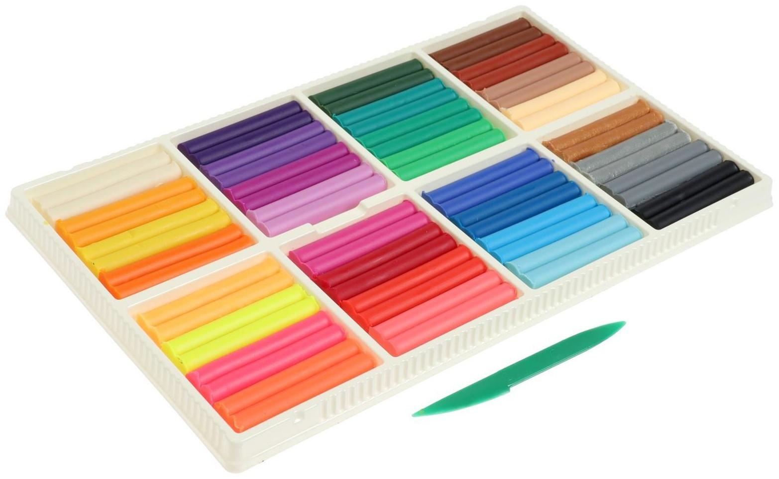 Пластилин мягкий (восковой), 32 цвета, 475 г, 