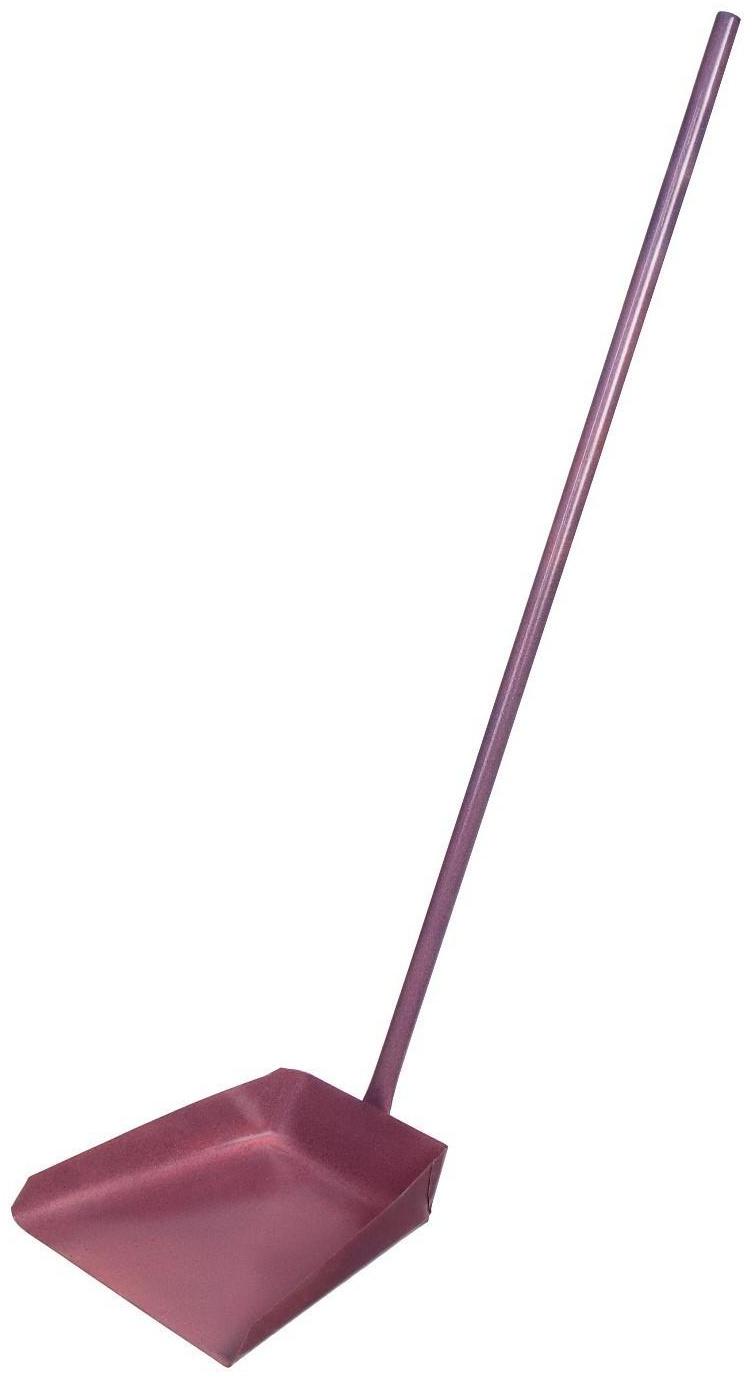 Совок хозяйственный, 19 × 19 × 5 см, металл, черенок 80 см