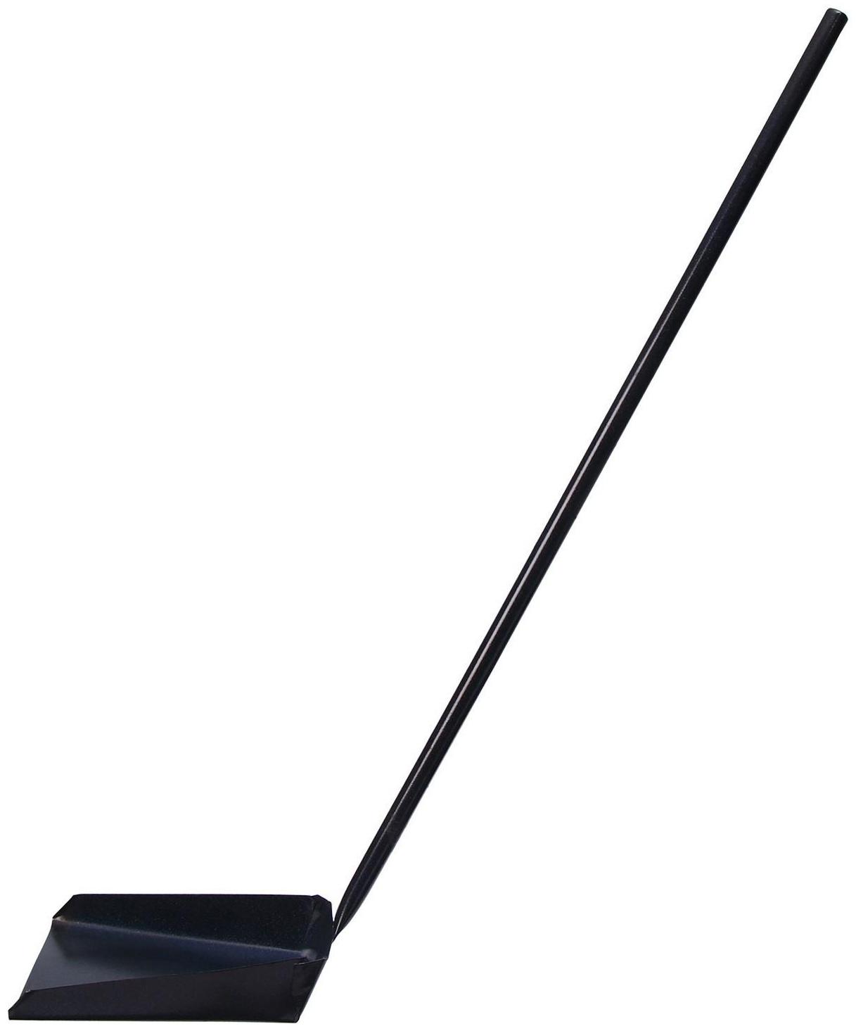 Совок хозяйственный, 19 × 19 × 5 см, металл, черенок 80 см