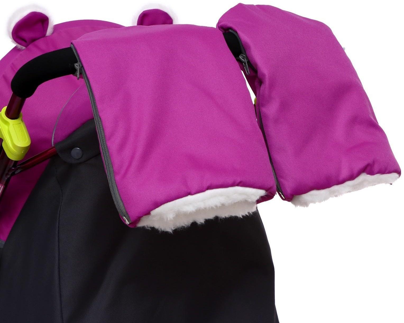 Санки-коляска «Ника Детям 7-6», рисунок со снеговиком, цвет орхидея