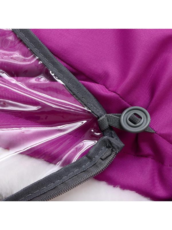 Санки-коляска «Ника Детям 7-6», рисунок со снеговиком, цвет орхидея