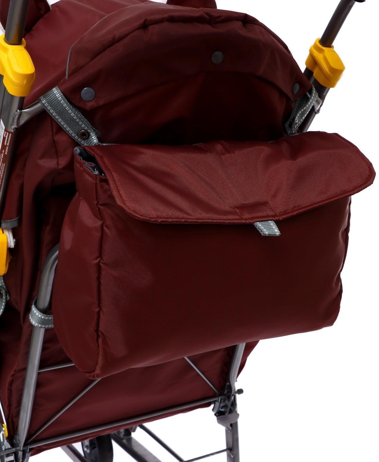 Санки-коляска «Ника Детям 7-6», рисунок с бельчонком, цвет шоколадный